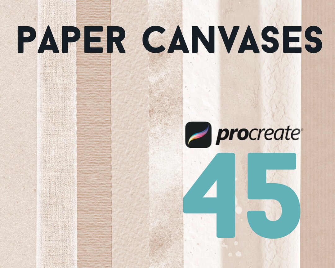 Procreate Paper Canvases, Premium Procreate Papers, Watercolor Paper