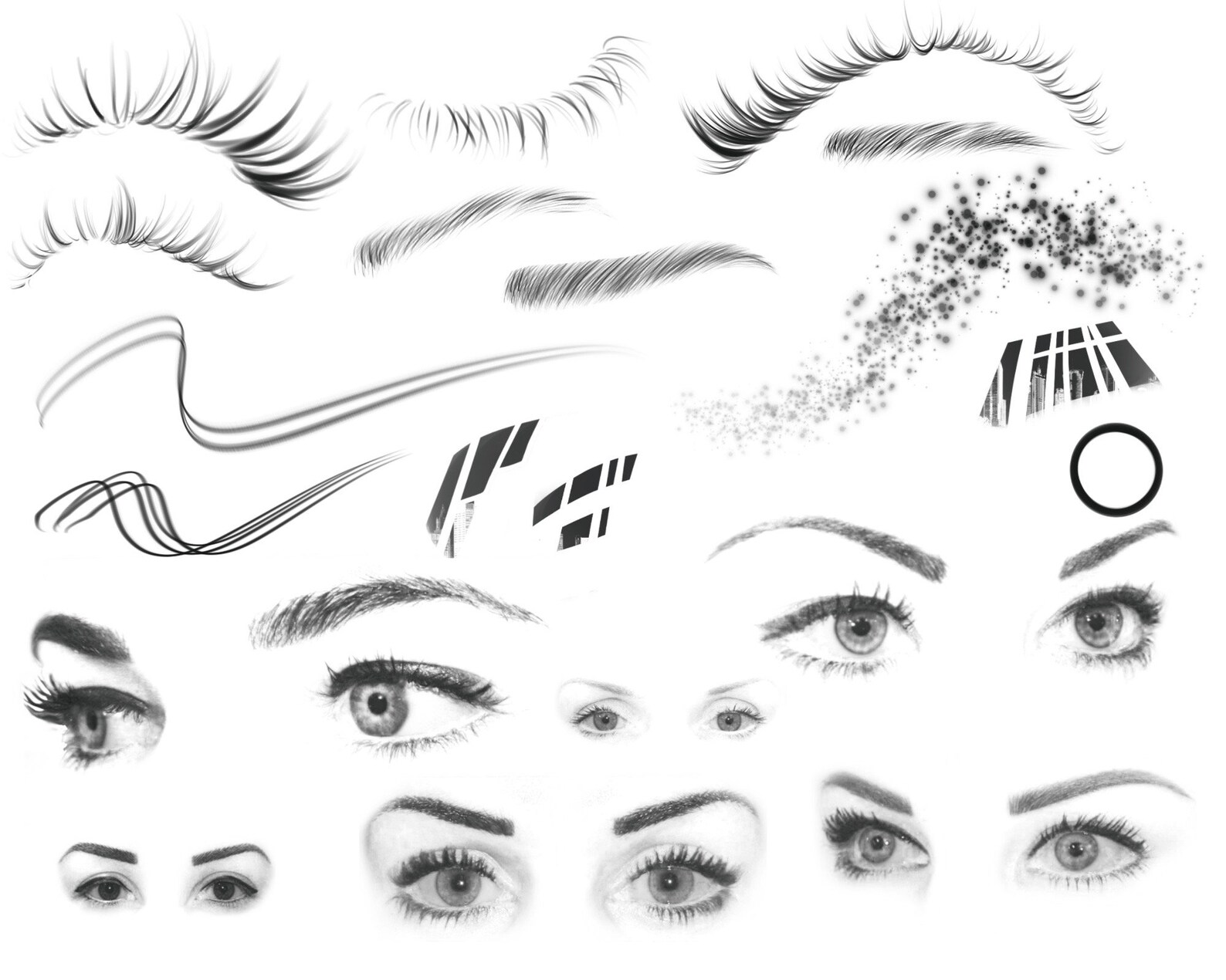 120 Procreate Eyes Stamp Brushes Procreate Women Eyes Brush Etsy