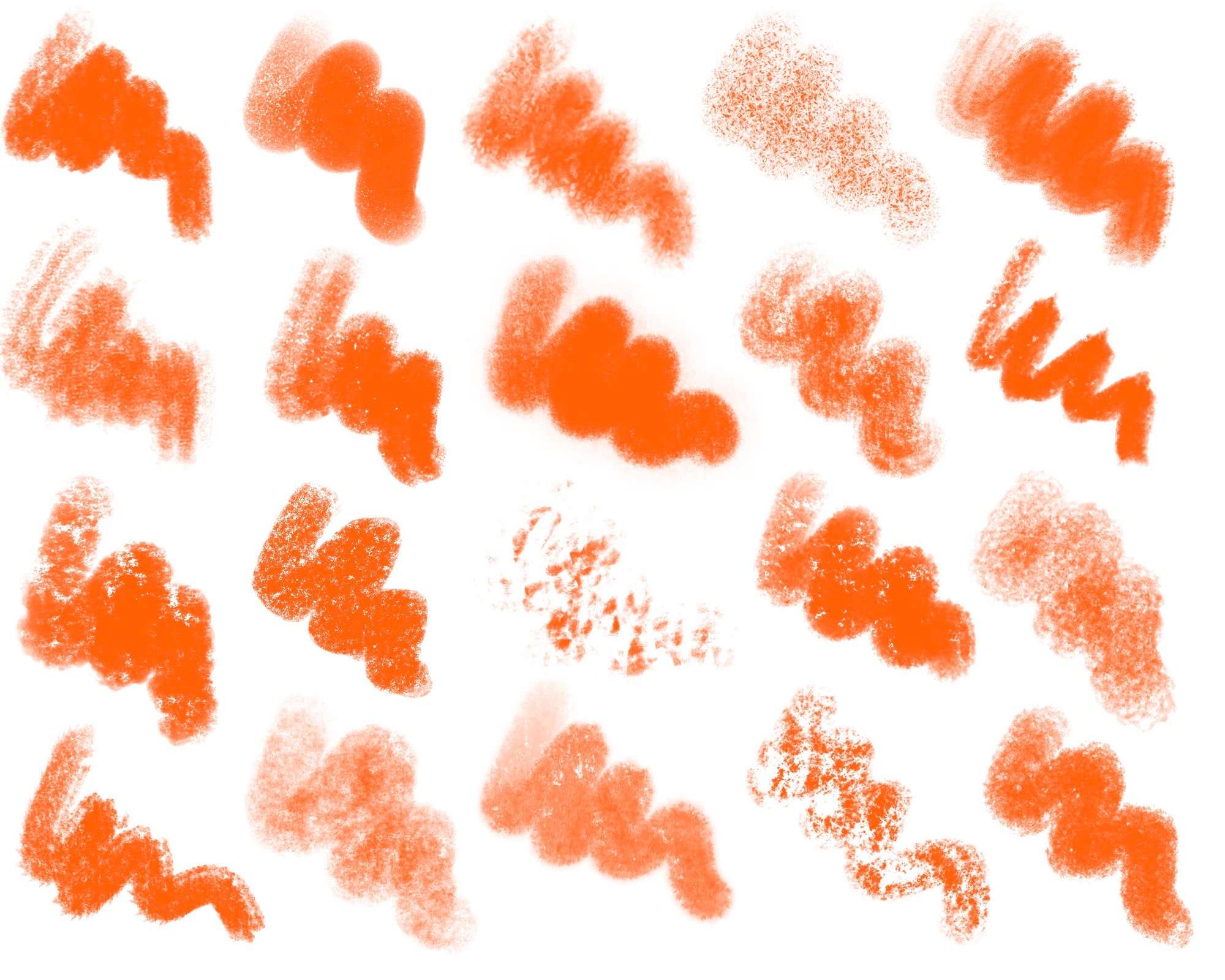 40 Procreate Brushes Crayon Procreate Crayon Brush Pack Etsy