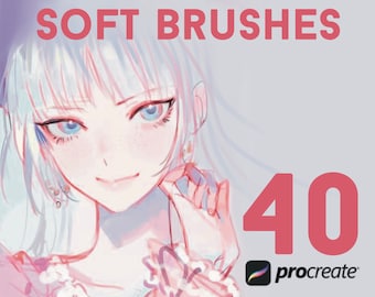 Soft Anime Brush - Sketch brush for procreate, brushes for iPad, super smooth brush, for digital drawing