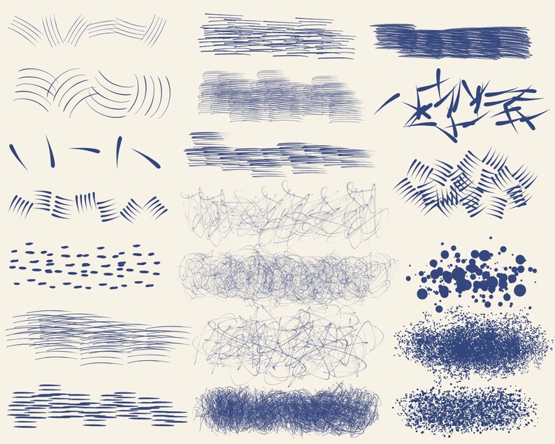 Procreate Ballpoint Pen Brushes Crosshatch Brushes Cross Etsy