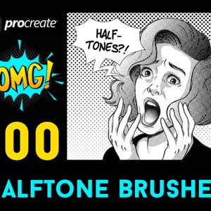 Procreate  Halftone Brushes BUNDLE
