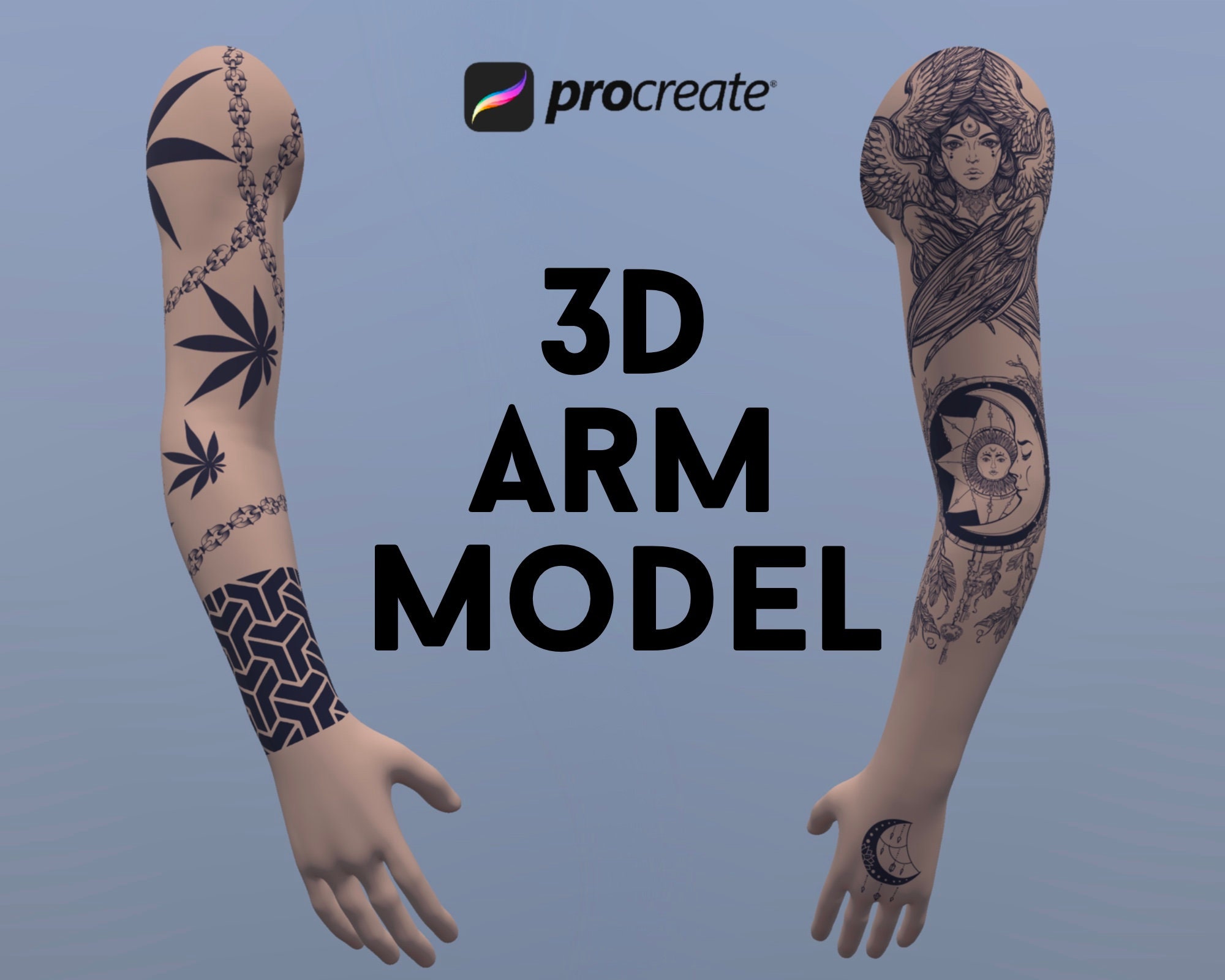 procreate 3d arm model free