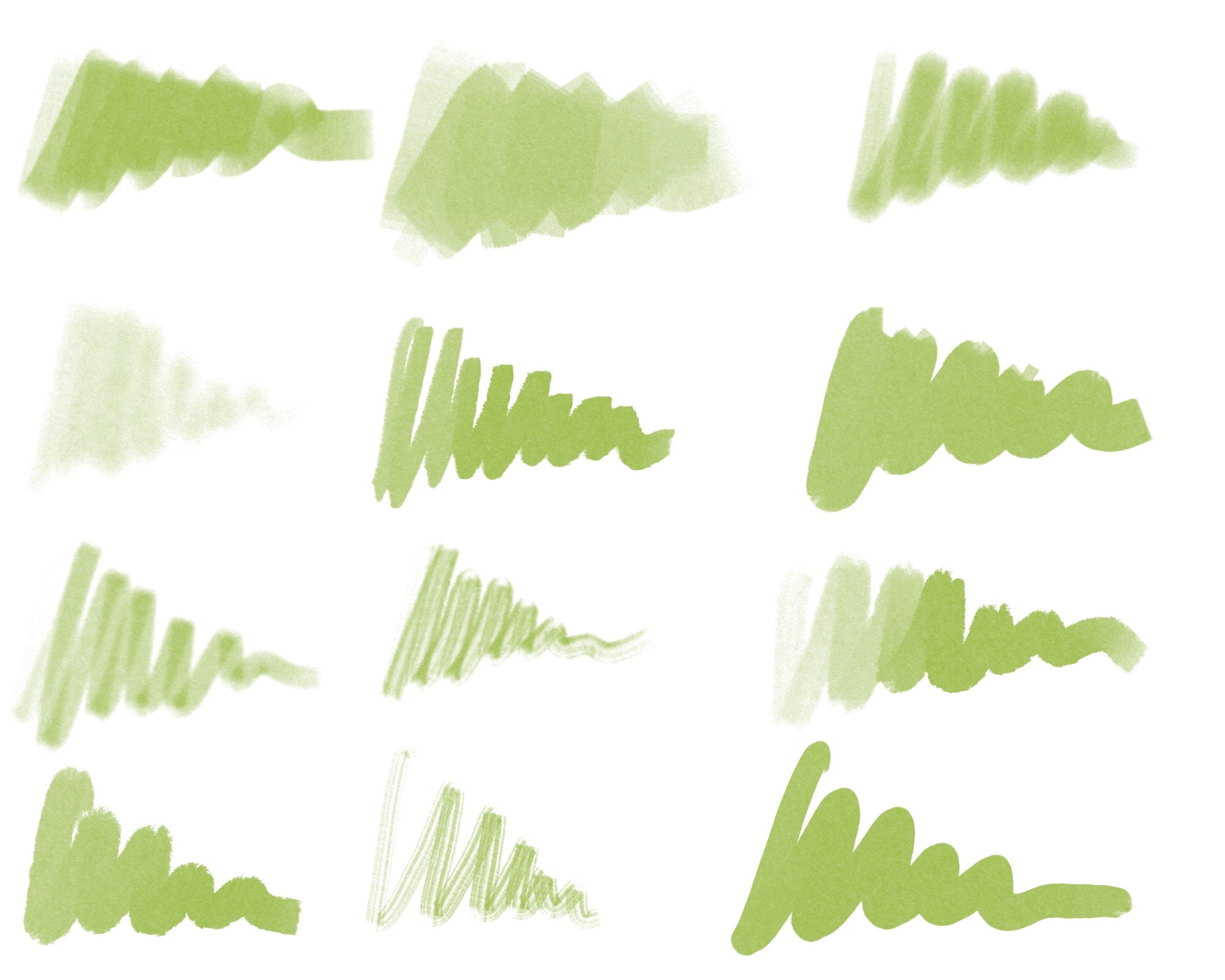 30 Markers Brushset for Procreate, Marker Digital Brushes, Procreate