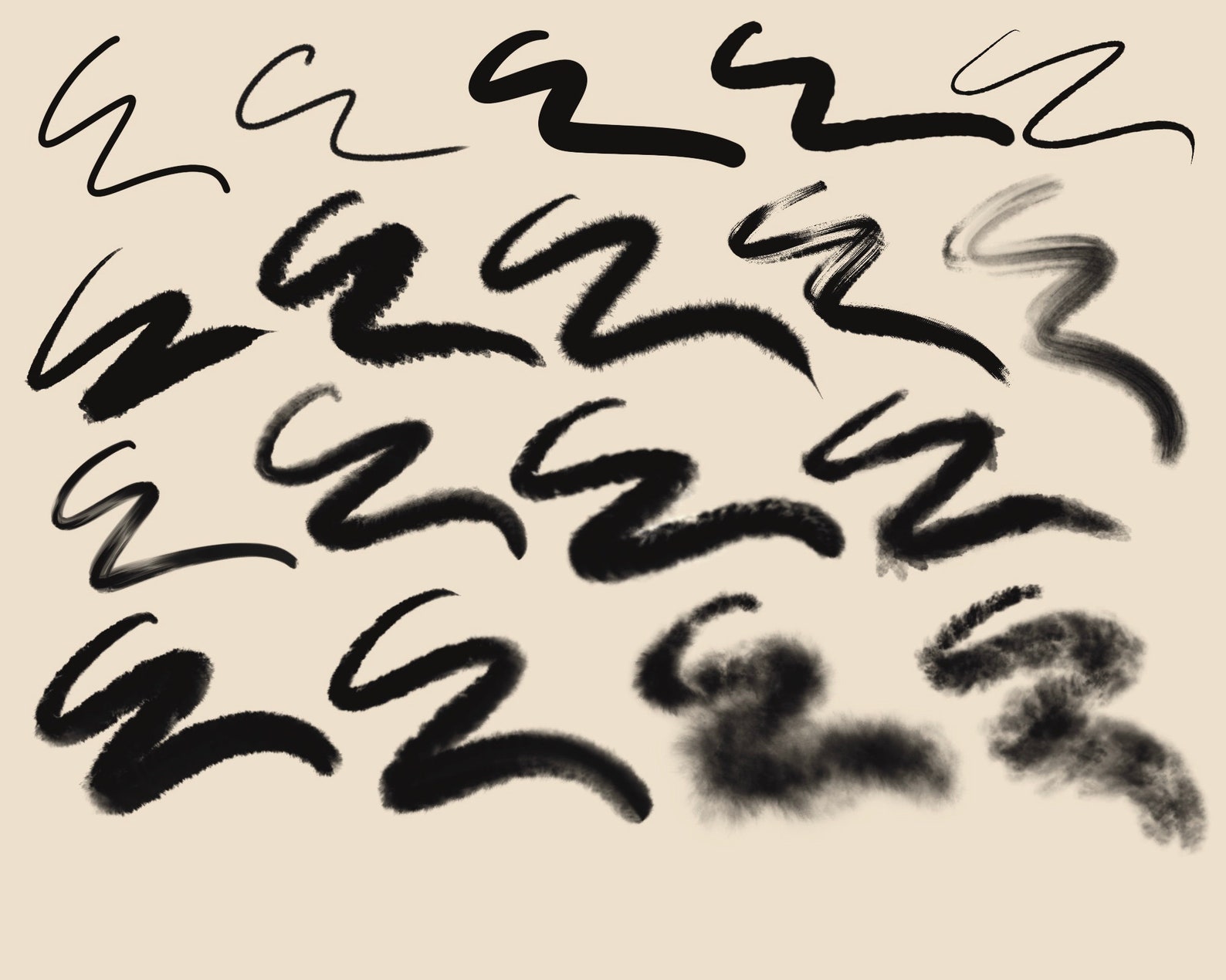 Procreate Sumi Brushes Procreate Ink Wash Painting Brushset Etsy