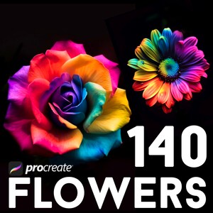 Procreate Blumenstempel | Procreate Blumenstempel | Blumen Procreate | Procreate Botanische | Blumen Stempel | Procreate Blumen Pinsel
