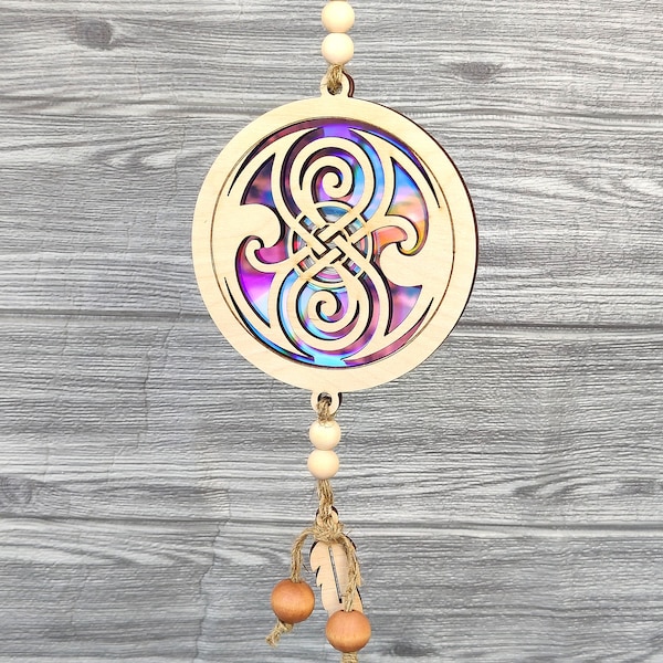 Celtic Knot, Suncatcher, Repurposing DVDs, Laser Cut File, Digital File