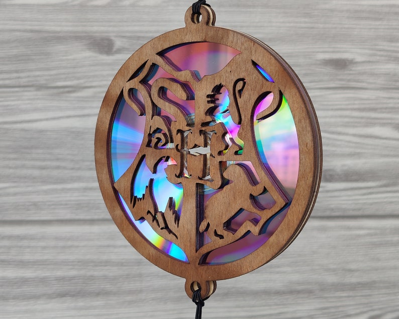 Suncatcher Repurposing Dvds Cds Laser Cut File Etsy