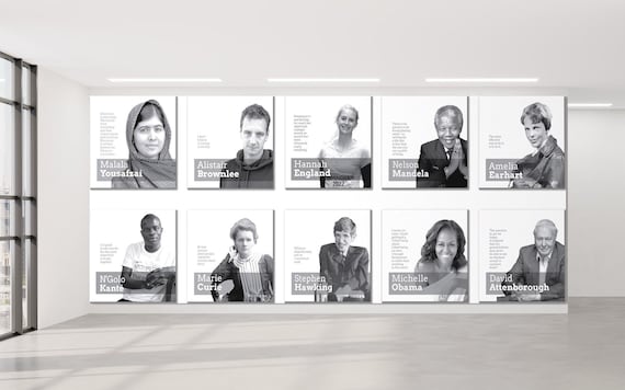 10 Famous People  | Equality Prints | Classroom Decoration | Inclusion Diversity | Motivational Quotes