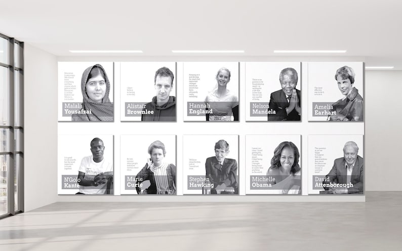 10 Famous People | Equality Prints | Classroom Decoration | Inclusion Diversity | Motivational Quotes image 1