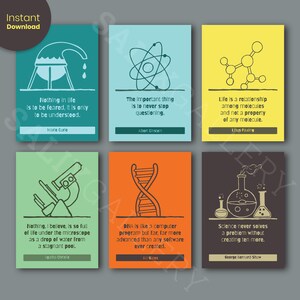 Science Classroom Decor Printable Poster set of 6 Science Quotes Print Homeschool Decor Educational Print image 8