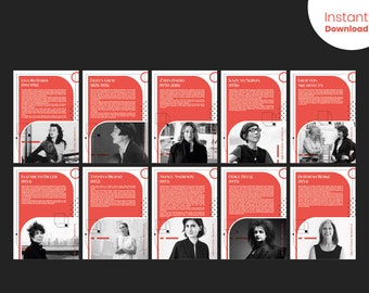 10 Great Female Architects Print | Women Empowerment | Famous Women Posters | Digital