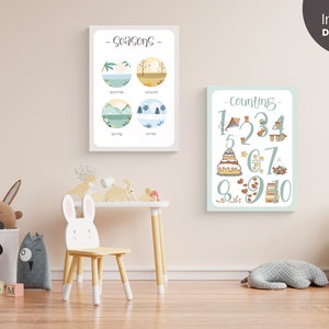Set of 12 Homeschool Printables | Educational Prints | Preschool ...