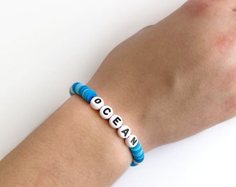 Ocean Bracelets | Charm Bracelet |  Heishi Bracelets | Gifts for Girls | Valentine Gift | Preppy