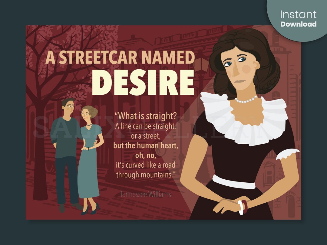A Streetcar Named Desire Printable Poster | English Classroom Wall Art ...