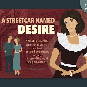 A Streetcar Named Desire Printable Poster | English Classroom Wall Art | instant download