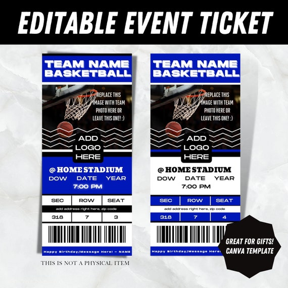 Basketball Raffle Ticket Templates