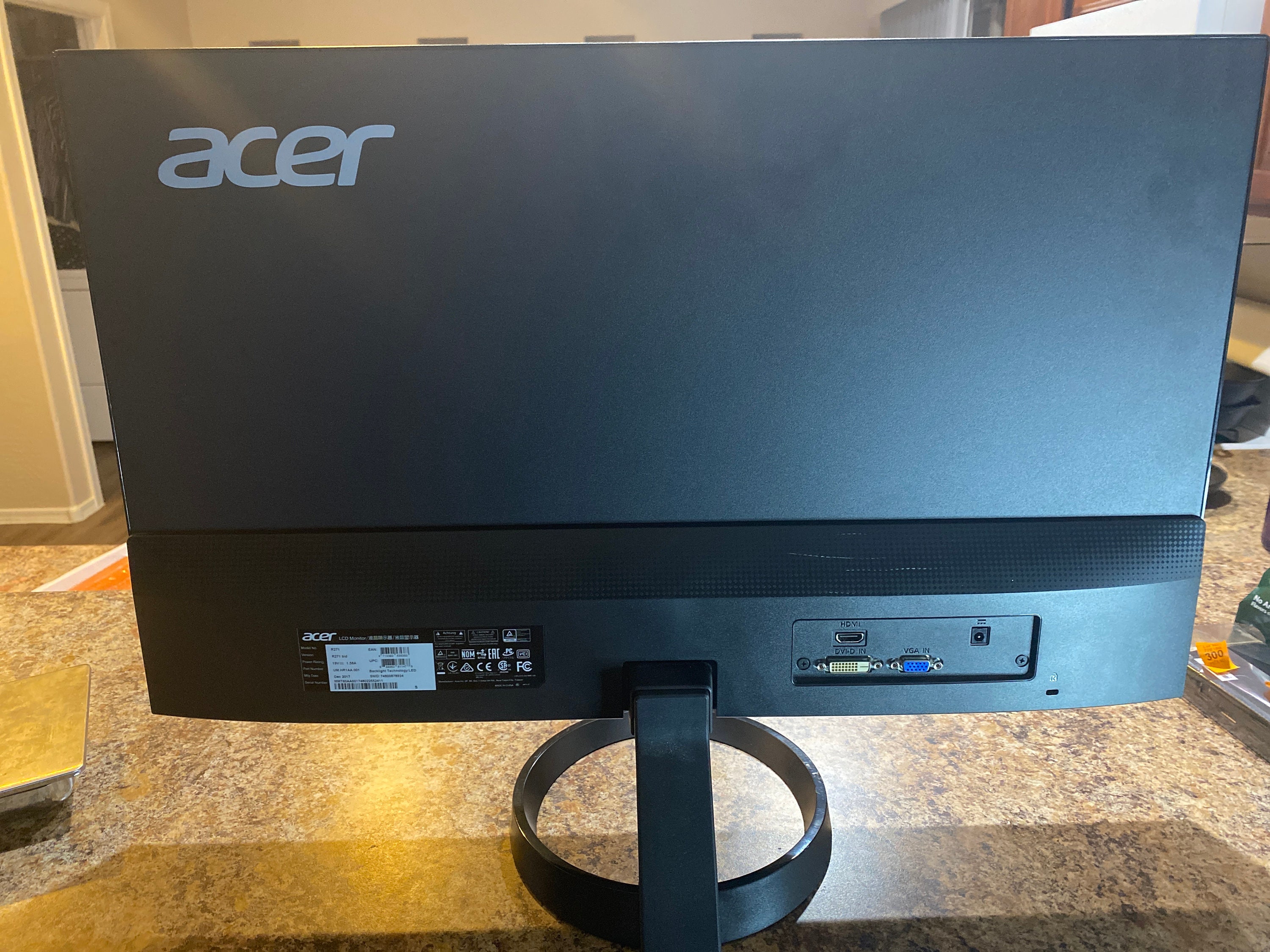 Acer 27 Inch Extra Thin Computer Monitor Etsy