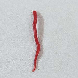 Palo de coral rojo italiano 100 % natural, piedra preciosa en forma de cuerno de coral rojo, palo de coral pulido brillante y rugoso, fabricación de joyas con palo de coral rojo marino