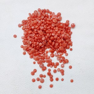 50&quot;Piece Lot Genuine Italian Pink Coral Cabochon, Coral Cabochon Gemstone, Pink Coral Shiny Polished Cabochon Sea Pink Coral Jewelry Making,