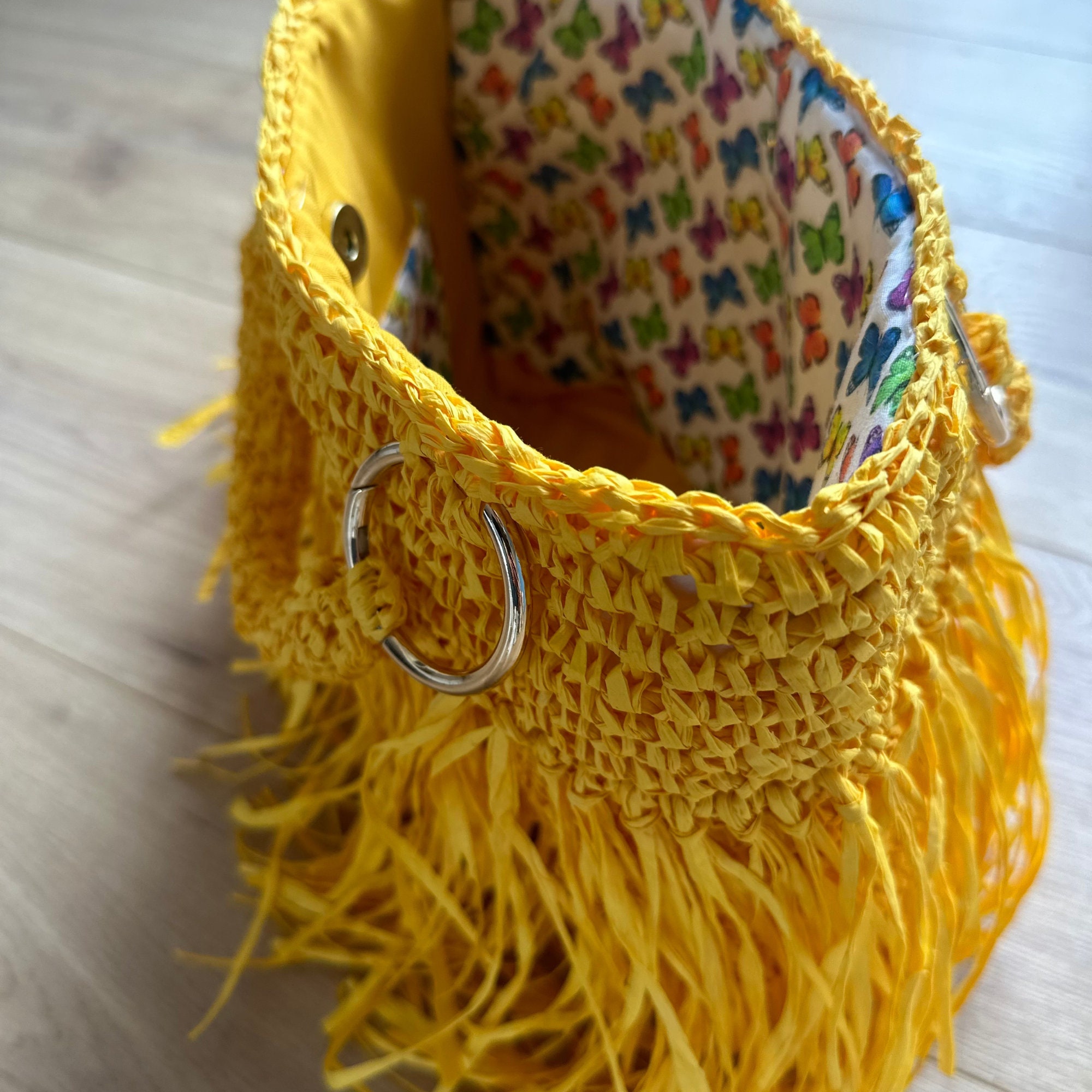 Yellow Raffia Summer Bag Raffia Hand Shopper Bag Raffia - Etsy