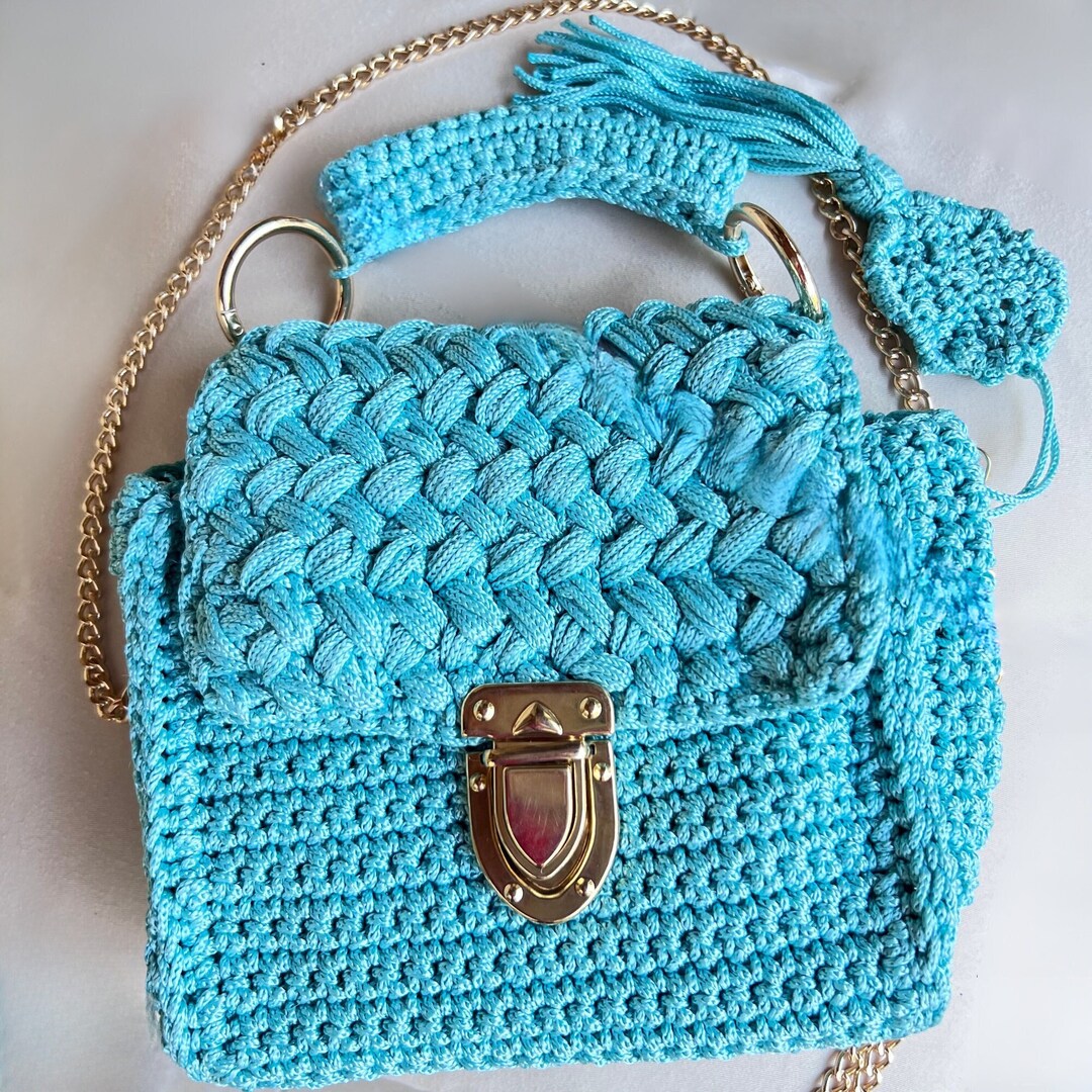 Marshmallow Crochet/shoulder Bag/chain/handcrafted/heavenly Etsy