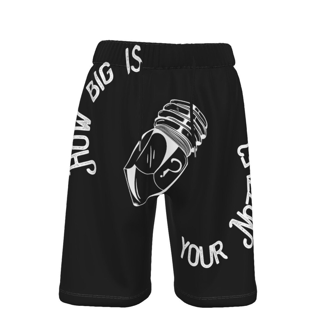 How Big is Your Nozzle Men's Beach Shorts Etsy