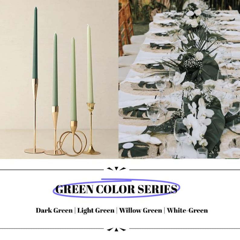 4PCS Wedding Taper Candles Affordable Dinner Candle Tall Party Candles