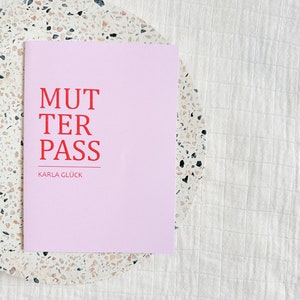 Mutterpasshülle personalisiert mit Namen | Hülle Mutterpass | Geschenk Schwangerschaft & Babyparty