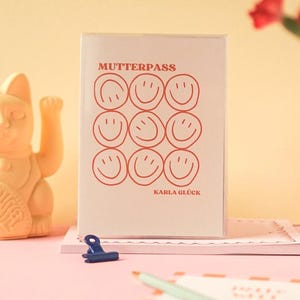 Mutterpasshülle personalisiert mit Namen | Hülle Mutterpass | Geschenk Schwangerschaft & Babyparty