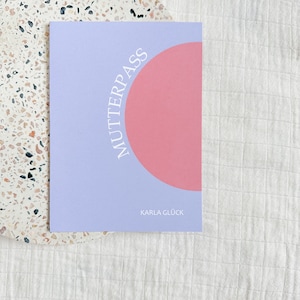 Mutterpasshülle personalisiert mit Namen | Hülle Mutterpass | Geschenk Schwangerschaft & Babyparty