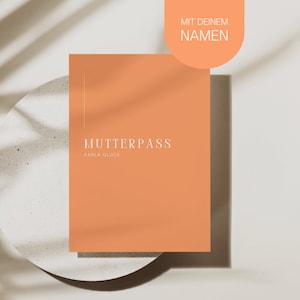 Mutterpasshülle personalisiert mit Namen | Hülle Mutterpass | Geschenk Schwangerschaft & Babyparty