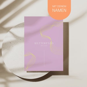 Mutterpasshülle personalisiert mit Namen | Hülle Mutterpass | Geschenk Schwangerschaft & Babyparty