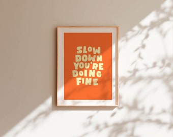 Poster Slow Down A4 | Design Poster
