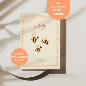 U-Heft und Impfpass Hülle personalisierbar | Junge | Mädchen | Schutzhülle mit Namen | Geschenkidee Schwangerschaft / Geburt / Babyparty