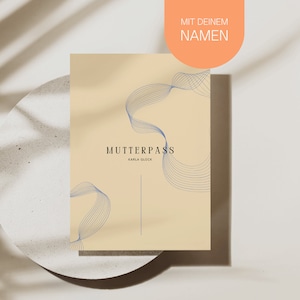 Mutterpasshülle personalisiert mit Namen | Hülle Mutterpass | Geschenk Schwangerschaft & Babyparty