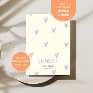 U-Heft und Impfpass Hülle personalisierbar | Junge | Mädchen | Schutzhülle mit Namen | Geschenkidee Schwangerschaft / Geburt / Babyparty