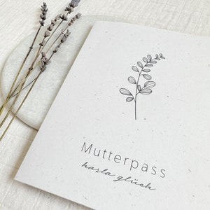 Mutterpasshülle personalisiert mit Namen | Hülle Mutterpass | Geschenk Schwangerschaft & Babyparty