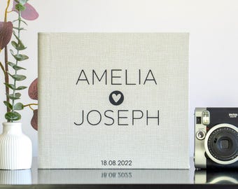 Boho Wedding Guest Book, Rustic Wedding Sign In Book, Personalized Wedding Guestbook, Wedding Deco