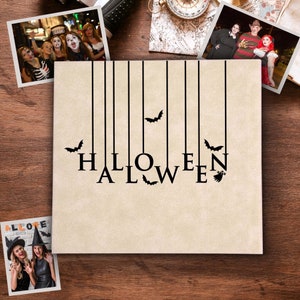 Halloween Memory Book, Halloween Scrapbook, Halloween Polaroid Guest Book, Halloween Welcome Book, Instax Halloween Memory Book Pen Gifted