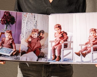 Baby Photo Album, Baby Memory Book, Personalized Baby Album, Newborn Photo Album, Baby First Year Memory Book, Baby Shower Gift