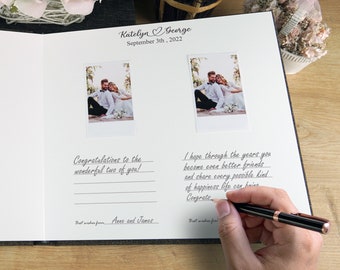 Wedding Guest Book Polaroid Guest Book Sign Instax Memory Book Custom Instax Wedding Guest Book Personalized Instant Photo Guest Book