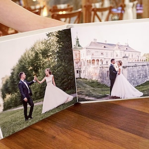 Lay Flat Wedding Photo Album: Personalized Keepsake Book