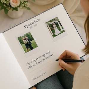 Personalized Wedding Guest Book Instax Guestbook Custom Polaroid Guest Book Custom Wedding Gifts for Her