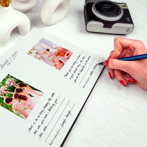 Wedding Guest Book Polaroid Guest Book Sign Instax Memory Book Custom Instax Wedding Guest Book Personalized Instant Photo Guest Book image 8