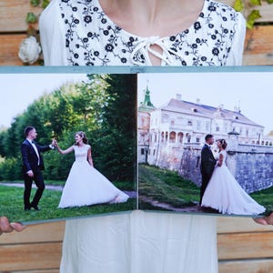 Personalized Lay Flat Wedding Album: Velvet Keepsake Photo Book