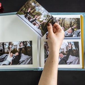 Personalized Wedding Photo Album: Self-Adhesive Scrapbook, Suede or Linen Cover