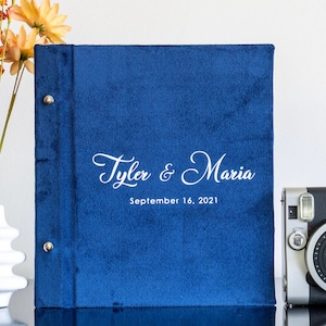 Álbum de fotos autoadhesivo para bodas Álbum de fotos Álbum de recortes personalizado Álbum de fotos de terciopelo personalizado Libro de recuerdos de bodas
