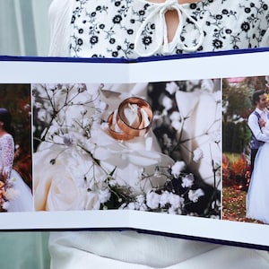 Wedding Photo Album – Bride and Groom Album with Design Service – Custom Printed Photos – Anniversary or Wedding Gift