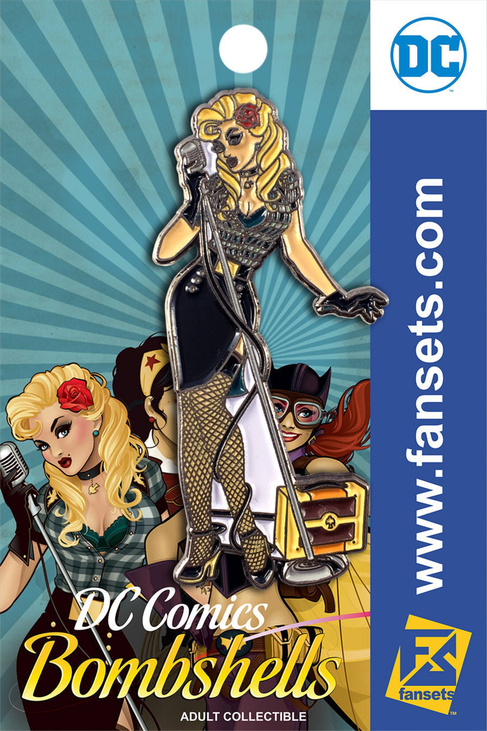 Figurine DC Comics Bombshells – Black Canary – Neuve En Boîte – Style Pin-up